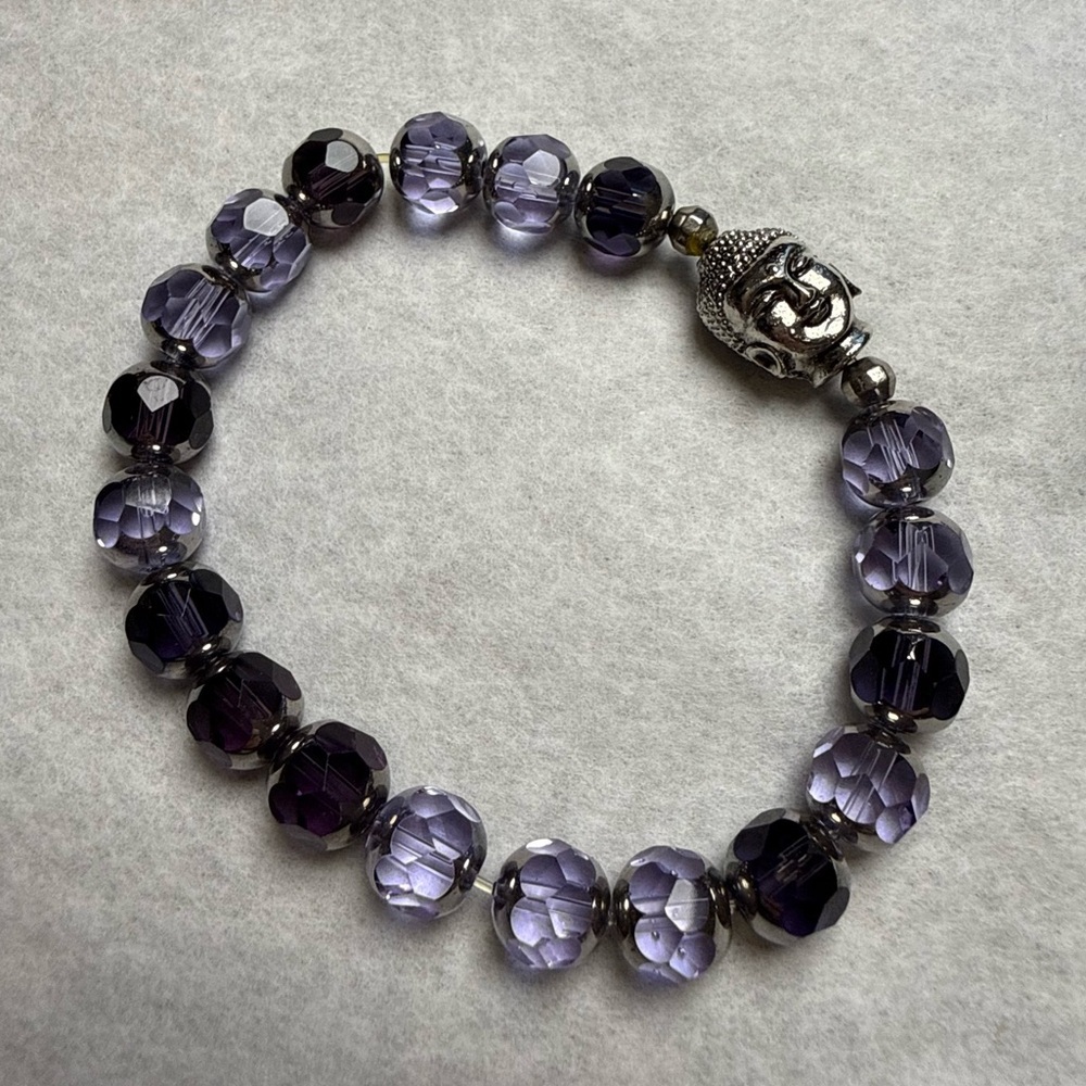 Buddha Gem Purple Bracelet